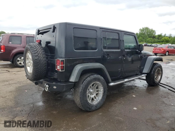 2008 Jeep Wrangler Unlimited Rubicon with VIN 1J4GA691X8L590979, listed as a Copart auction lot 57840575 with 195,458 mi miles and Salvage title. Bid and sale history available at DreamBid. Image 3.