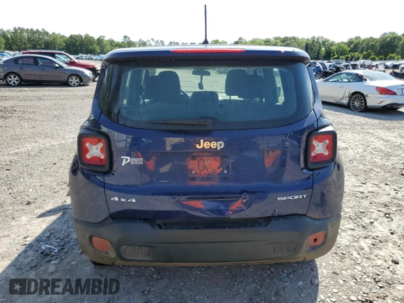 2017 Jeep Renegade Sport с VIN ZACCJBAB1HPF99969, выставлен на аукционе Copart как лот 56557465 с пробегом 124 468 миль миль и Списание • Salvage title. История ставок и продаж доступна на DreamBid. Изображение 6.