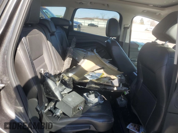 2017 Ford Escape Titanium with VIN 1FMCU9J99HUB91050, listed as a Copart auction lot 50407245 with 40,242 mi miles and Salvage Title. Bid and sale history available at carsss.com. Image 12.