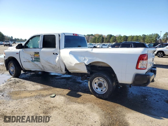 2022 Ram 2500 Tradesman with VIN 3C6UR4HJ0NG400193, listed as a Copart auction lot 82649754 with 14,685 mi miles and Salvage title. Bid and sale history available at DreamBid. Image 2.