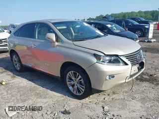2013 Lexus RX 450h with VIN JTJZB1BA1D2006779, listed as a IAAI auction lot 42564276 with 54,303 mi miles and . Bid and sale history available at DreamBid. Image 1.