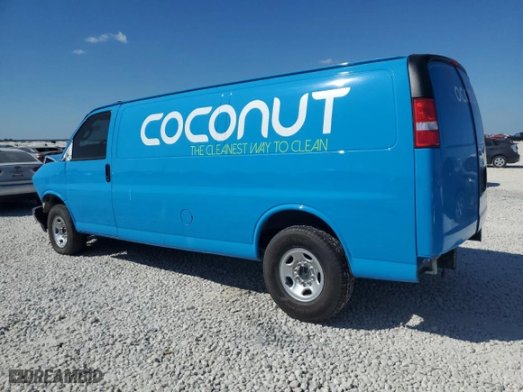 2021 GMC Savana Cargo Van with VIN 1GTW7BFP8M1153165, listed as a Copart auction lot 77533494 with 0 mi miles and Clean Title. Bid and sale history available at carsss.com. Image 2.