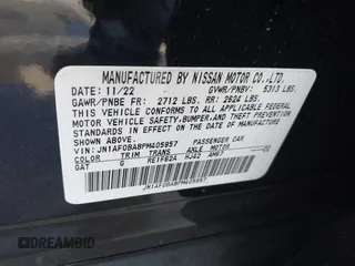 2023 Nissan ARIYA Engage z VIN JN1AF0BA8PM405957, wystawiony jako IAAI lot #41883225 z przebiegiem 10 372 mil mil oraz . Historia ofert i sprzedaży dostępna na DreamBid. Obrazek 9.