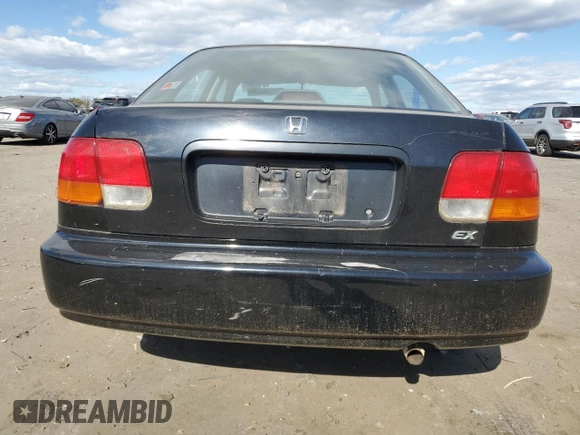 1998 Honda Civic EX with VIN 2HGEJ8645WH526772, listed as a Copart auction lot 74694624 with 195,038 mi miles and Salvage Title. Bid and sale history available at carsss.com. Image 6.