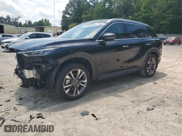 2023 Infiniti QX60 Luxe с VIN 5N1DL1FS9PC356054, выставлен на аукционе Copart как лот 56488525 с пробегом 17 326 миль миль и Списание • Salvage title. История ставок и продаж доступна на DreamBid. Изображение 1.