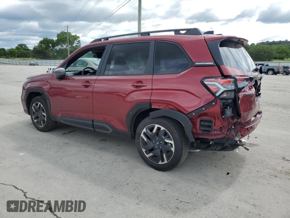 2025 Subaru Forester Limited with VIN JF2SLDRC5SH498089, listed as a Copart auction lot 59038595 with 1,631 mi miles and Clean title. Bid and sale history available at DreamBid. Image 2.