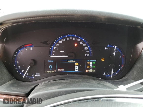 2014 Cadillac ATS Luxury AWD with VIN 1G6AH5RX5E0106366, listed as a Copart auction lot 53647005 with 170,679 mi miles and Salvage title. Bid and sale history available at DreamBid. Image 9.