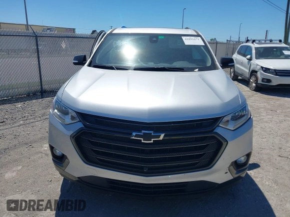 2020 Chevrolet Traverse Premier with VIN 1GNERKKW2LJ278087, listed as a IAAI auction lot 41891671 with 59,172 mi miles and . Bid and sale history available at DreamBid. Image 13.