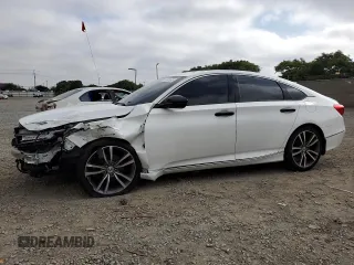2018 Honda Accord Touring with VIN 1HGCV1F9XJA042411, listed as a Copart auction lot 65021685 with 75,014 mi miles and Salvage title. Bid and sale history available at DreamBid. Image 1.