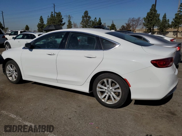 2015 Chrysler 200 Limited with VIN 1C3CCCABXFN660648, listed as a Copart auction lot 60479655 with 121,348 mi miles and Salvage title. Bid and sale history available at DreamBid. Image 2.