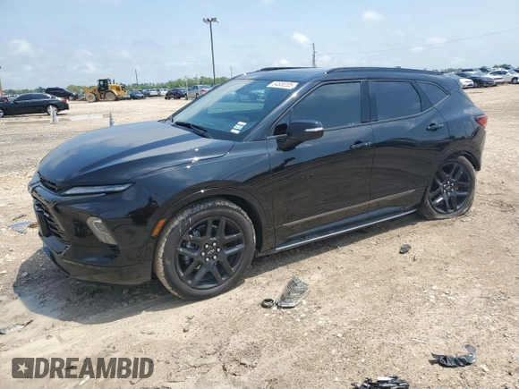 2023 Chevrolet Blazer RS с VIN 3GNKBERS5PS228459, выставлен на аукционе Copart как лот 54530205 с пробегом 9 379 миль миль и Списание • Salvage title. История ставок и продаж доступна на DreamBid. Изображение 1.