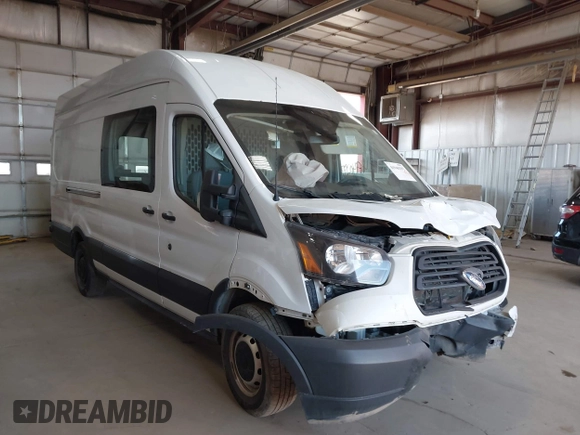 2019 Ford Transit Cargo with VIN 1FTBW3XG4KKA66859, listed as a IAAI auction lot 41940297 with 175,609 mi miles. Bid and sale history available at carsss.com. Image 1.