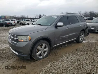 2012 Dodge Durango Citadel with VIN 1C4RDJEG1CC100697, listed as a Copart auction lot 45114575 with 223,099 mi miles and Salvage Title. Bid and sale history available at DreamBid. Image 1.