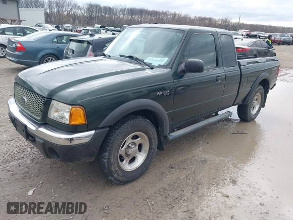 2001 Ford Ranger XL Fleet with VIN 1FTZR15EX1PB75470, listed as a IAAI auction lot 41833450 with 140,579 mi miles. Bid and sale history available at carsss.com. Image 2.