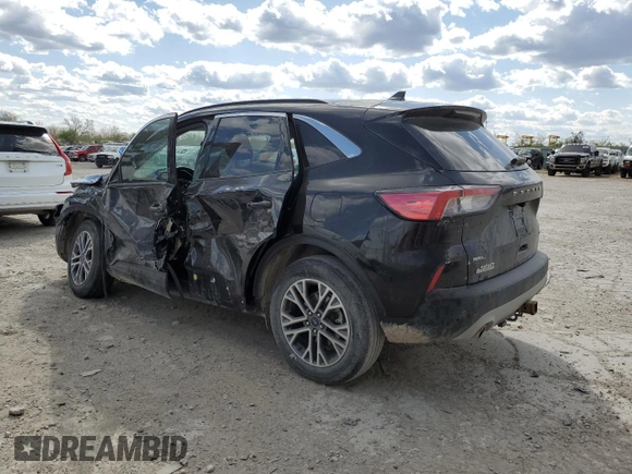 2021 Ford Escape SEL with VIN 1FMCU9H9XMUA79454, listed as a Copart auction lot 52728255 with 45,270 mi miles and Salvage title. Bid and sale history available at DreamBid. Image 2.