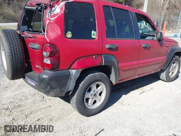 2005 Jeep Liberty Sport with VIN 1J4GL48K35W645419, listed as a IAAI auction lot 41823845 with 168,896 mi miles. Bid and sale history available at carsss.com. Image 4.