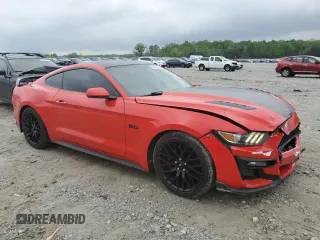 2015 Ford Mustang GT with VIN 1FA6P8CF5F5355719, listed as a Copart auction lot 50631025 with 68,262 mi miles and Salvage Title. Bid and sale history available at DreamBid. Image 4.