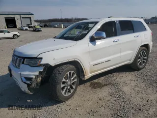 2017 Jeep Grand Cherokee Overland with VIN 1C4RJFCG9HC633011, listed as a Copart auction lot 48596125 with 0 mi miles and Salvage Title. Bid and sale history available at carsss.com. Image 1.