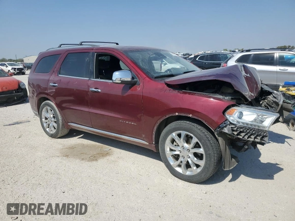 2018 Dodge Durango Citadel with VIN 1C4RDHEG1JC455861, listed as a Copart auction lot 76183274 with Not provided miles and Salvage title. Bid and sale history available at DreamBid. Image 4.