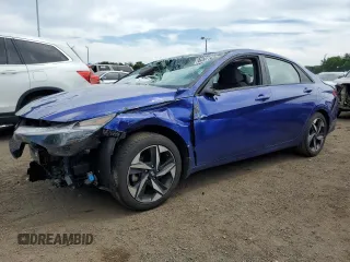 2023 Hyundai Elantra SEL with VIN KMHLS4AGXPU402813, listed as a Copart auction lot 62537145 with 49,792 mi miles and Salvage title. Bid and sale history available at DreamBid. Image 1.
