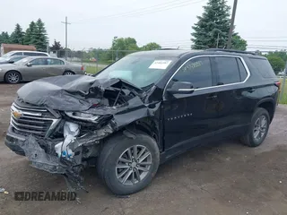 2023 Chevrolet Traverse LT Cloth with VIN 1GNERGKW6PJ220745, listed as a IAAI auction lot 42485387 with 24,715 mi miles and . Bid and sale history available at DreamBid. Image 2.