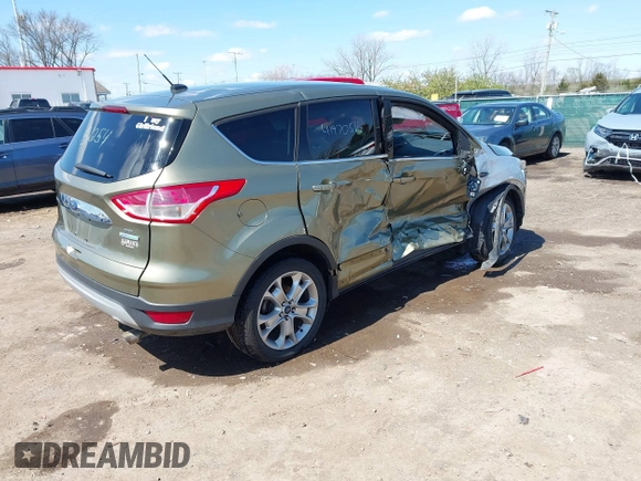 2013 Ford Escape SEL with VIN 1FMCU0HX1DUD51254, listed as a IAAI auction lot 41970516 with 83,616 mi miles. Bid and sale history available at carsss.com. Image 4.