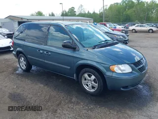 2007 Dodge Caravan SXT with VIN 1D4GP45R67B160426, listed as a IAAI auction lot 42096121 with 106,115 mi miles and . Bid and sale history available at carsss.com. Image 1.