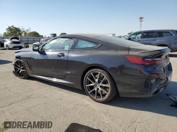 2019 BMW 8 Series M850i xDrive with VIN WBABC4C58KBU96801, listed as a Copart auction lot 70015354 with Not Provided miles and Salvage Title. Bid and sale history available at carsss.com. Image 2.