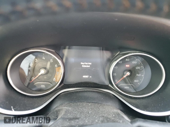 2018 Jeep Compass Limited with VIN 3C4NJCCB9JT194565, listed as a Copart auction lot 52621355 with 48,367 mi miles and Salvage title. Bid and sale history available at DreamBid. Image 9.