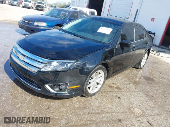 2012 Ford Fusion SEL with VIN 3FAHP0JA3CR122108, listed as a IAAI auction lot 41411683 with 245,834 mi miles. Bid and sale history available at carsss.com. Image 2.