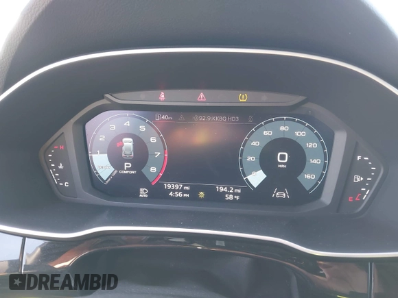 2022 Audi Q3 S line Premium with VIN WA1DECF39N1072980, listed as a IAAI auction lot 41407117 with 19,397 mi miles and . Bid and sale history available at DreamBid. Image 7.