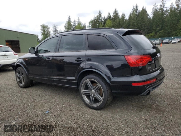 2013 Audi Q7 S line Prestige with VIN WA1DGAFE9DD015594, listed as a Copart auction lot 57185845 with 123,525 mi miles and Clean title. Bid and sale history available at DreamBid. Image 2.