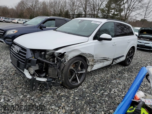 2019 Audi Q7 Prestige z VIN WA1VAAF7XKD033865, wystawiony jako Copart lot #50088745 z przebiegiem 82 716 mil mil oraz Szkoda całkowita • Salvage title. Historia ofert i sprzedaży dostępna na DreamBid. Obrazek 1.