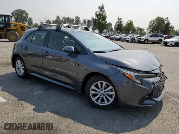 2023 Toyota Corolla Hatchback SE with VIN JTND4MBE0P3191901, listed as a Copart auction lot 71491134 with 12,031 mi miles and Salvage Title. Bid and sale history available at carsss.com. Image 4.