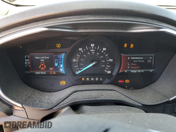2019 Ford Fusion Titanium with VIN 3FA6P0RU0KR187602, listed as a Copart auction lot 52752425 with 153,716 mi miles and Salvage title. Bid and sale history available at DreamBid. Image 9.
