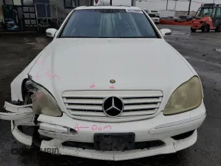 2002 Mercedes-Benz S 430 with VIN WDBNG70J02A283448, listed as a Copart auction lot 43370985 with 141,798 mi miles and Salvage title. Bid and sale history available at DreamBid. Image 5.