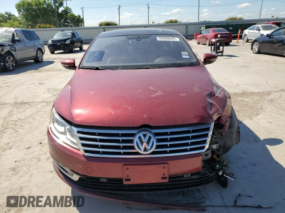 2014 Volkswagen CC Executive with VIN WVWGU7ANXEE526457, listed as a Copart auction lot 55958045 with 118,210 mi miles and Salvage title. Bid and sale history available at DreamBid. Image 5.