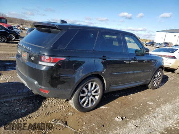 2017 Land Rover Range Rover Sport HSE with VIN SALWR2FV8HA177652, listed as a Copart auction lot 82118574 with 76,913 mi miles and Salvage Title. Bid and sale history available at carsss.com. Image 3.