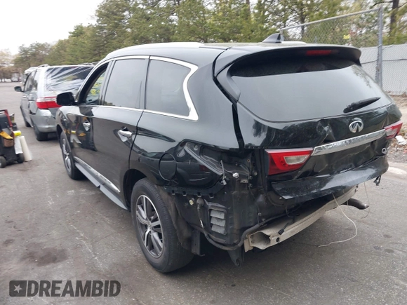 2017 Infiniti QX60 with VIN 5N1DL0MM6HC544028, listed as a IAAI auction lot 39298834 with 100,107 mi miles and . Bid and sale history available at DreamBid. Image 3.
