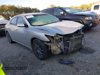 2012 Nissan Maxima S with VIN 1N4AA5AP9CC829572, listed as a IAAI auction lot 41810502 with 203,189 mi miles and . Bid and sale history available at DreamBid. Image 1.