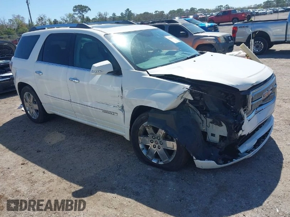 2013 GMC Acadia Denali with VIN 1GKKVTKD5DJ205295, listed as a IAAI auction lot 41708410 with 192,493 mi miles. Bid and sale history available at carsss.com. Image 1.