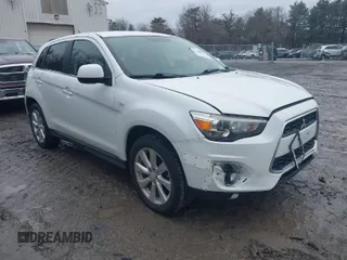 2014 Mitsubishi Outlander Sport SE with VIN 4A4AR4AU4EE023755, listed as a IAAI auction lot 41742497 with 119,475 mi miles. Bid and sale history available at carsss.com. Image 1.