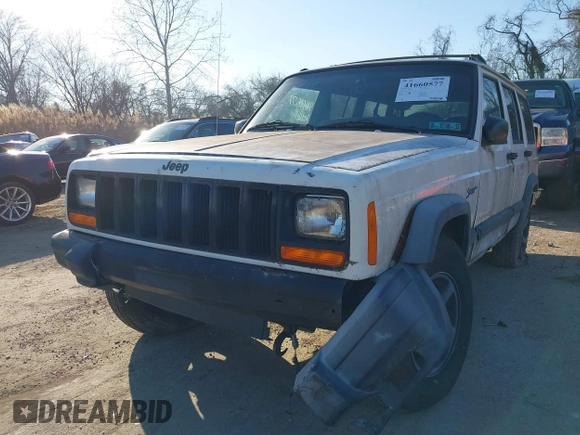 1997 Jeep Cherokee Sport with VIN 1J4FJ68S3VL551278, listed as a IAAI auction lot 41660577 with 282,264 mi miles. Bid and sale history available at carsss.com. Image 6.