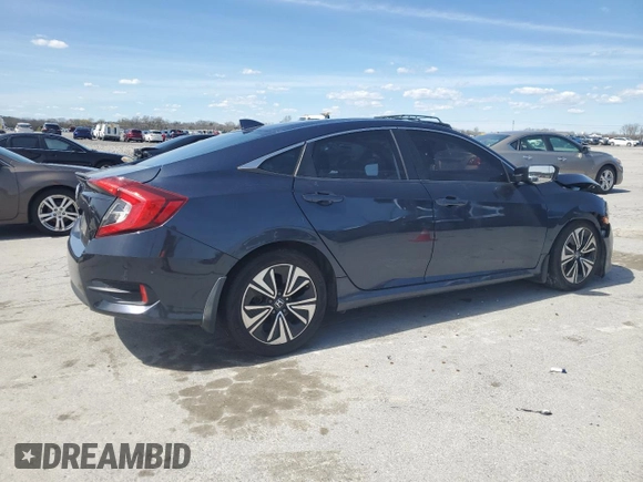2017 Honda Civic Sedan EX-T with VIN 19XFC1F32HE023971, listed as a Copart auction lot 50158895 with 143,686 mi miles and Salvage Title. Bid and sale history available at carsss.com. Image 3.