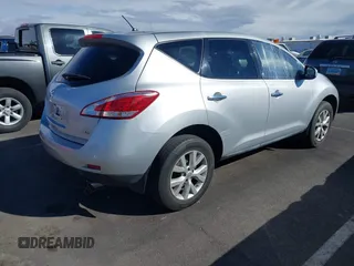 2013 Nissan Murano SV with VIN JN8AZ1MW2DW317056, listed as a IAAI auction lot 41795302 with 101,425 mi miles. Bid and sale history available at carsss.com. Image 4.