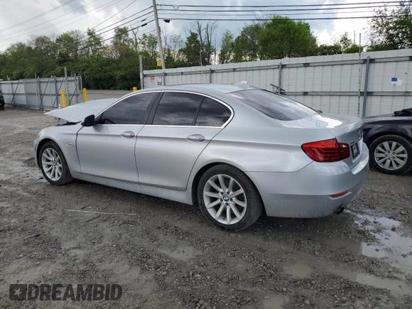 2014 BMW 5 Series 535i xDrive with VIN WBA5B3C5XED537318, listed as a Copart auction lot 55570655 with Not provided miles and Non repairable. Bid and sale history available at DreamBid. Image 2.