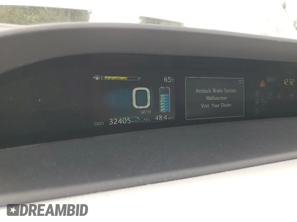 2017 Toyota Prius Two with VIN JTDKARFU2H3049392, listed as a Copart auction lot 55634485 with 32,405 mi miles and Salvage Title. Bid and sale history available at DreamBid. Image 9.