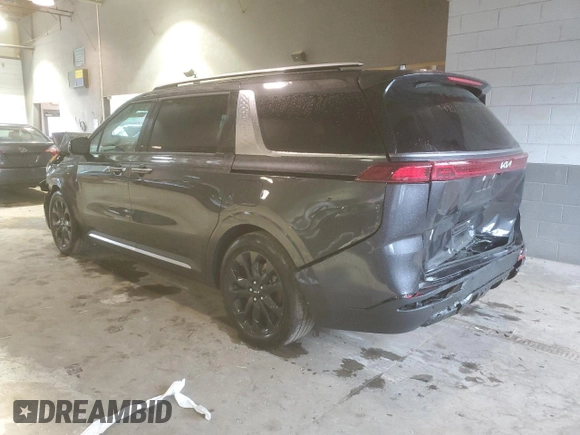 2024 Kia Carnival SX with VIN KNDNE5H35R6358594, listed as a Copart auction lot 49325014 with 10,829 mi miles and Salvage Title. Bid and sale history available at carsss.com. Image 2.