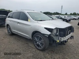 2019 Infiniti QX60 Luxe with VIN 5N1DL0MN3KC550028, listed as a Copart auction lot 58344085 with 84,052 mi miles and Salvage title. Bid and sale history available at DreamBid. Image 4.