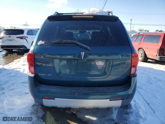2006 Pontiac Torrent with VIN 2CKDL63F766037549, listed as a Copart auction lot 86834914 with 148,612 mi miles and Salvage Title. Bid and sale history available at carsss.com. Image 6.